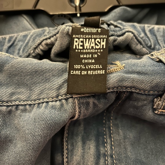 Women’s jeans, REWASH Brand eco soft denim 7/28 super high rise, stretch waste - Picture 5 of 11